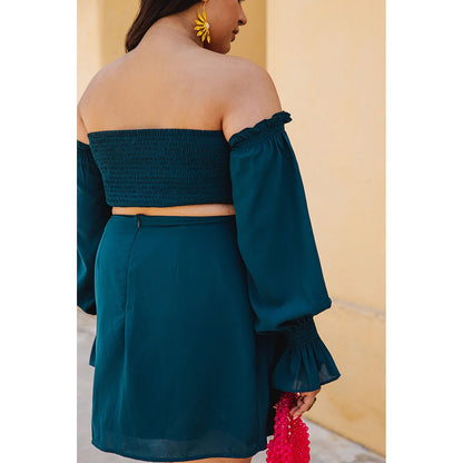 AlterEGO Celeste - Smocked Up Teal Dress