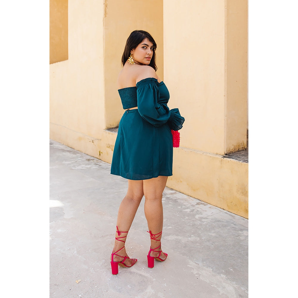 AlterEGO Celeste - Smocked Up Teal Dress