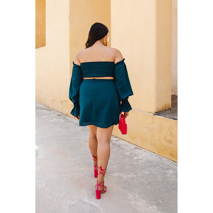 AlterEGO Celeste - Smocked Up Teal Dress