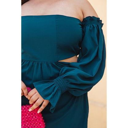 AlterEGO Celeste - Smocked Up Teal Dress