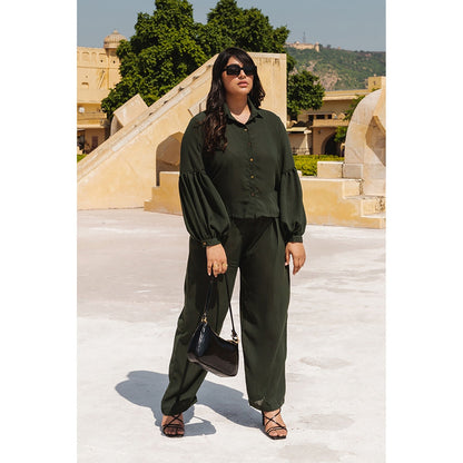 AlterEGO Morine - So She Says Shirt Forest Green