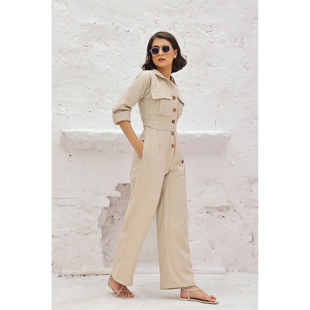AlterEGO Maverick The Utilitarian Beige Jumpsuit (Set of 2)