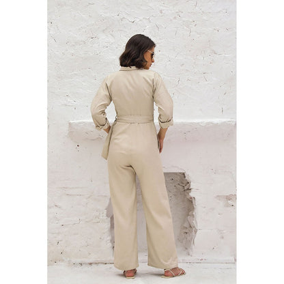 AlterEGO Maverick The Utilitarian Beige Jumpsuit (Set of 2)