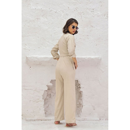 AlterEGO Maverick The Utilitarian Beige Jumpsuit (Set of 2)
