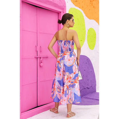 AlterEGO Roxane Summer Heaven Blue Midi Dress