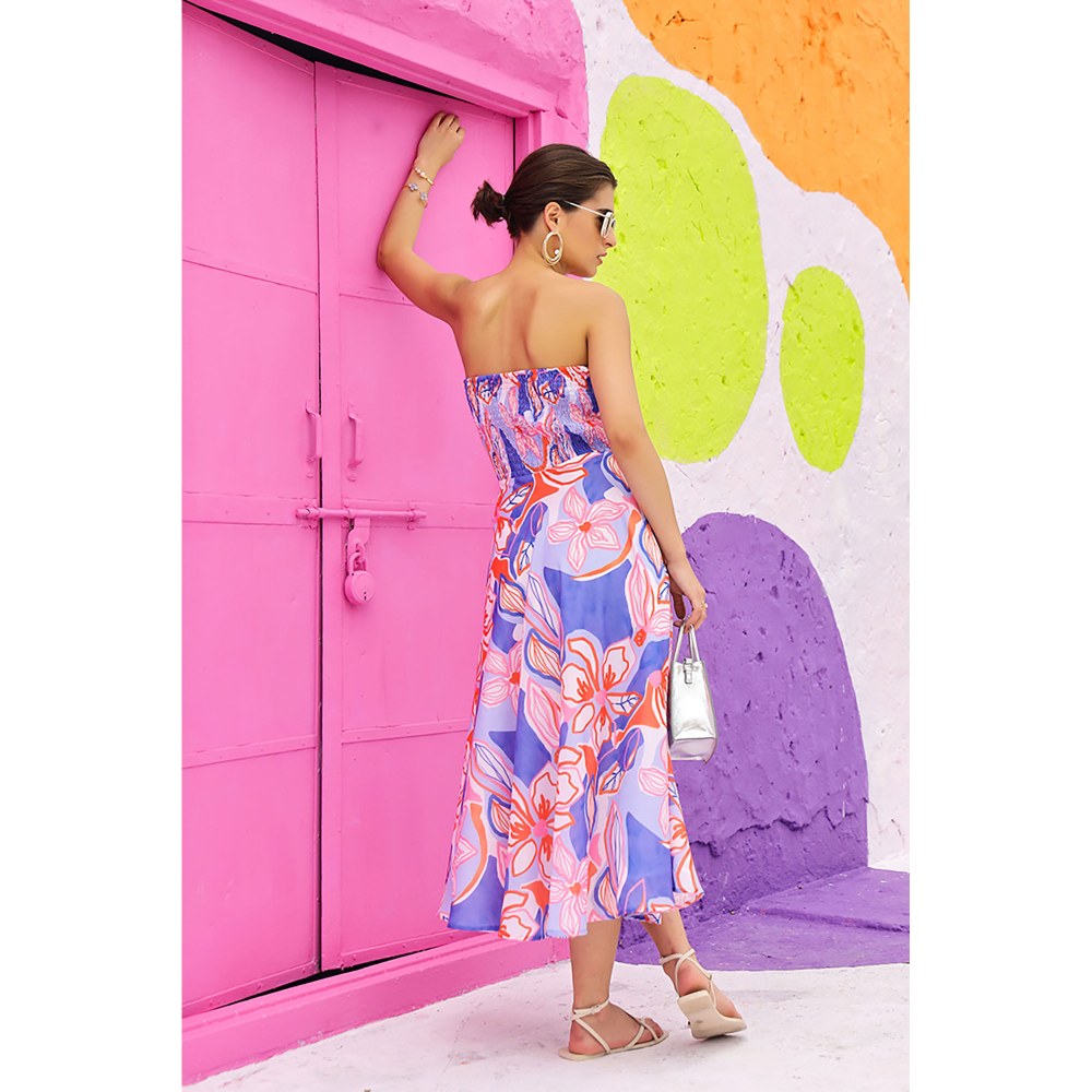 AlterEGO Roxane Summer Heaven Blue Midi Dress