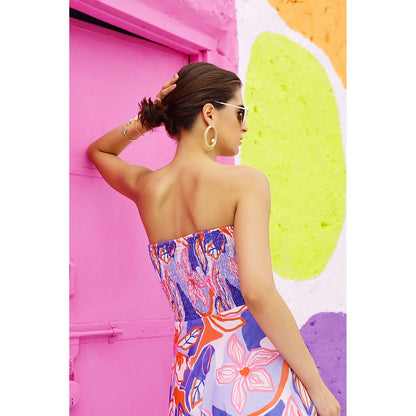 AlterEGO Roxane Summer Heaven Blue Midi Dress