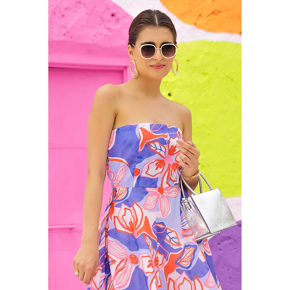 AlterEGO Roxane Summer Heaven Blue Midi Dress