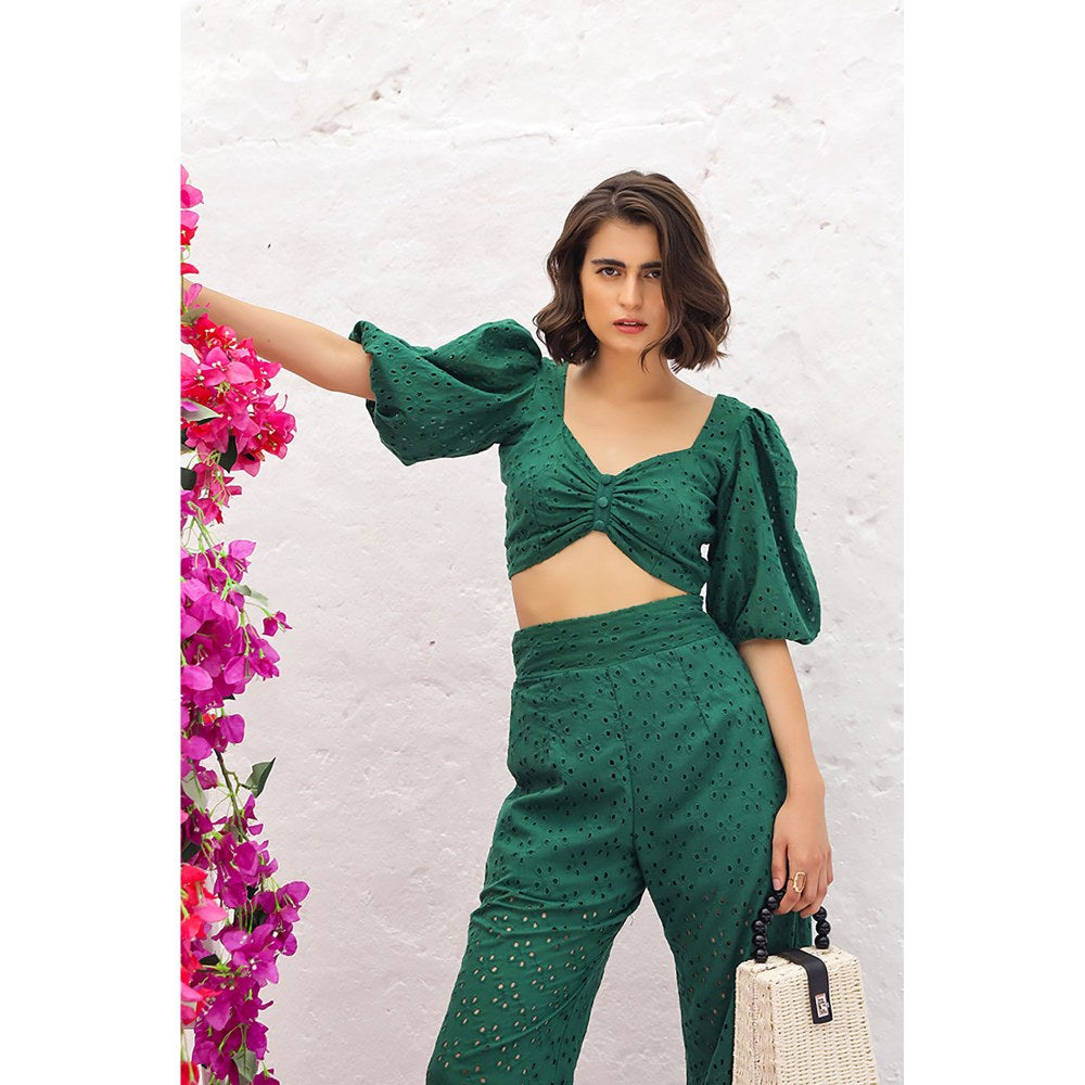 AlterEGO Ruth The Eyelet Green Co-Ord (Set of 2)