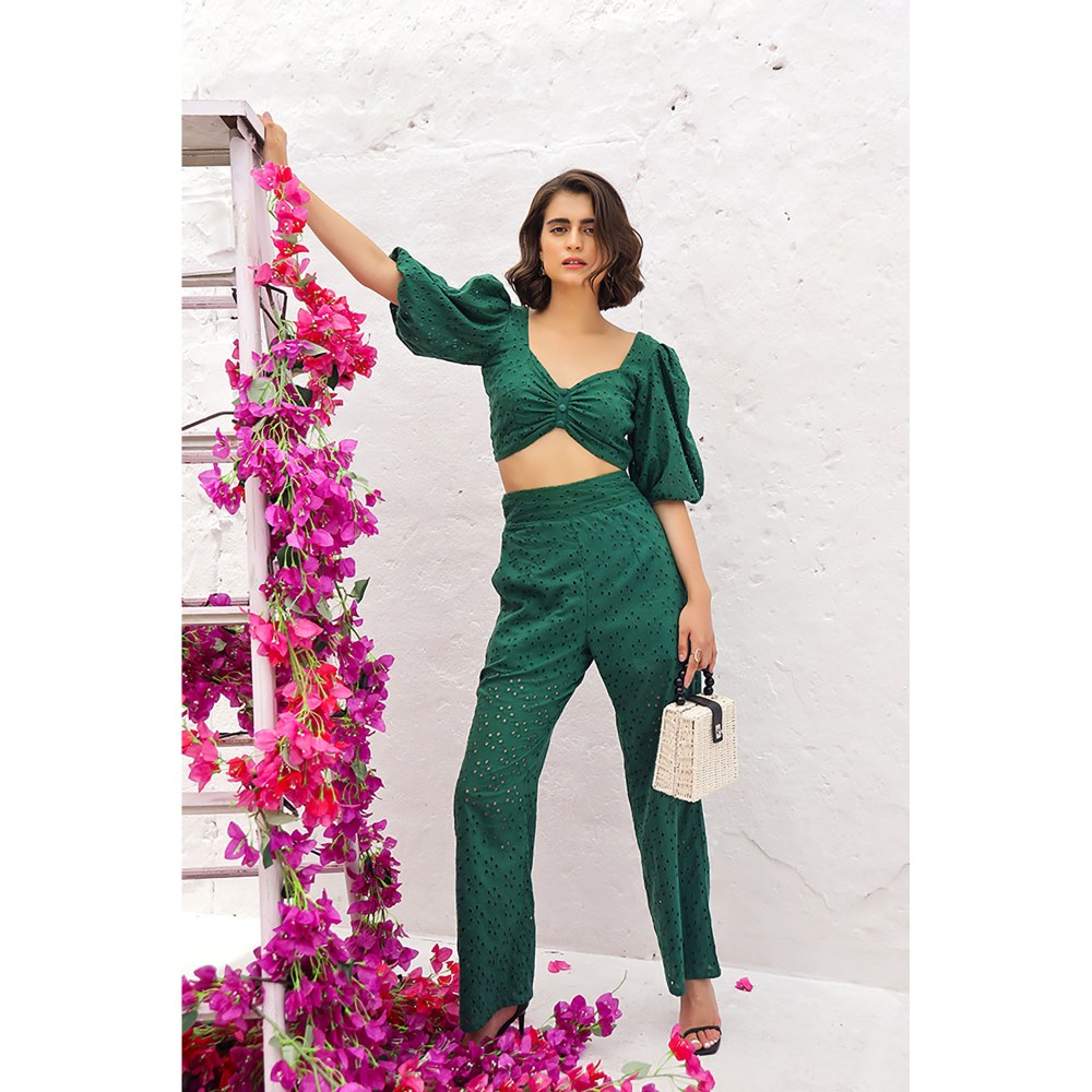 AlterEGO Ruth The Eyelet Green Co-Ord (Set of 2)