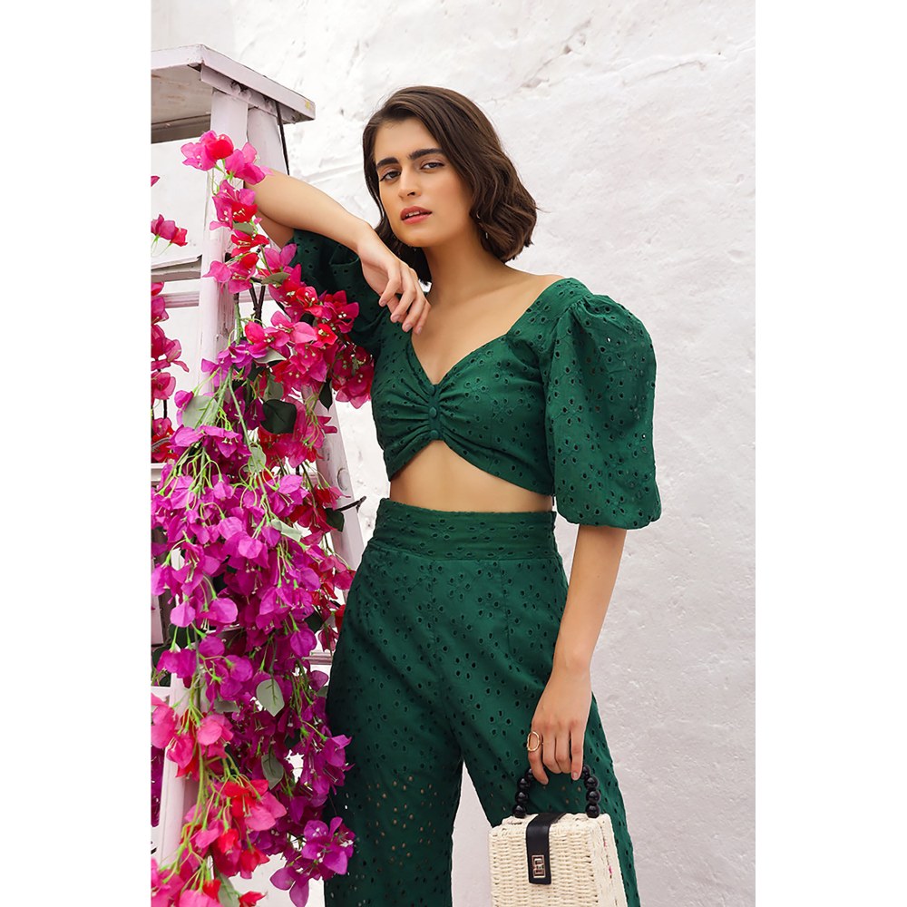 AlterEGO Ruth The Eyelet Green Co-Ord (Set of 2)