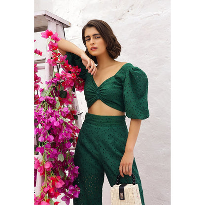 AlterEGO Ruth The Eyelet Green Co-Ord (Set of 2)