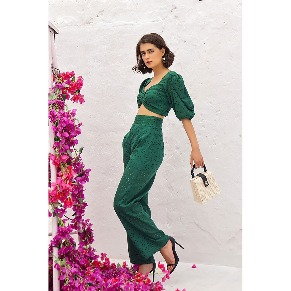 AlterEGO Ruth The Eyelet Green Co-Ord (Set of 2)