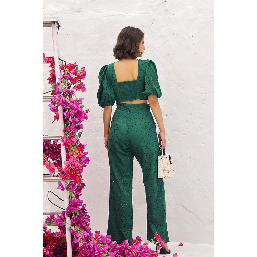AlterEGO Ruth The Eyelet Green Co-Ord (Set of 2)