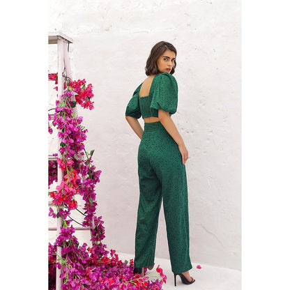 AlterEGO Ruth The Eyelet Green Co-Ord (Set of 2)