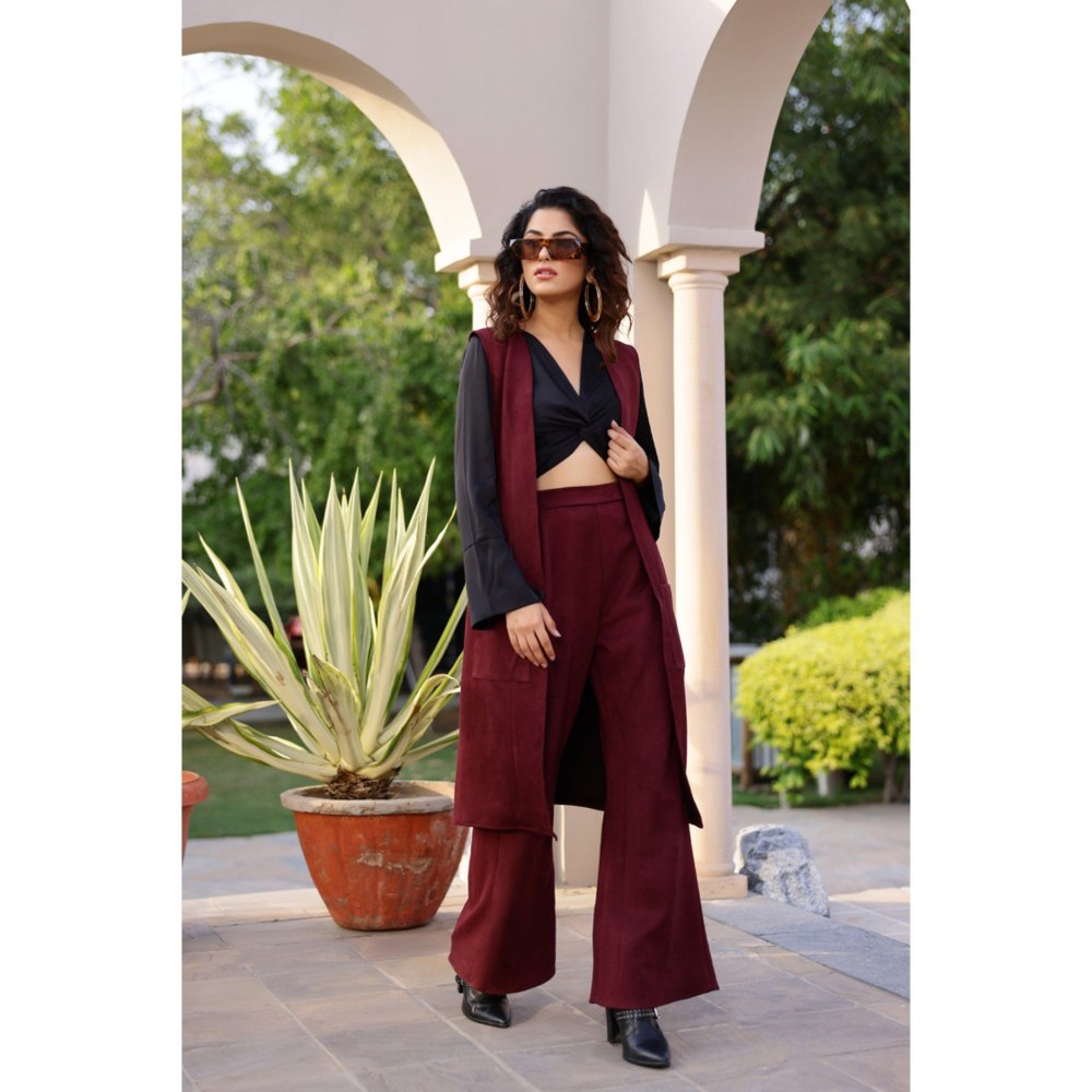 AlterEGO Kiana Cosmic Wine Jacket with Pant (Set of 2)