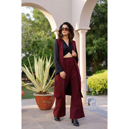 AlterEGO Kiana Cosmic Wine Jacket with Pant (Set of 2)
