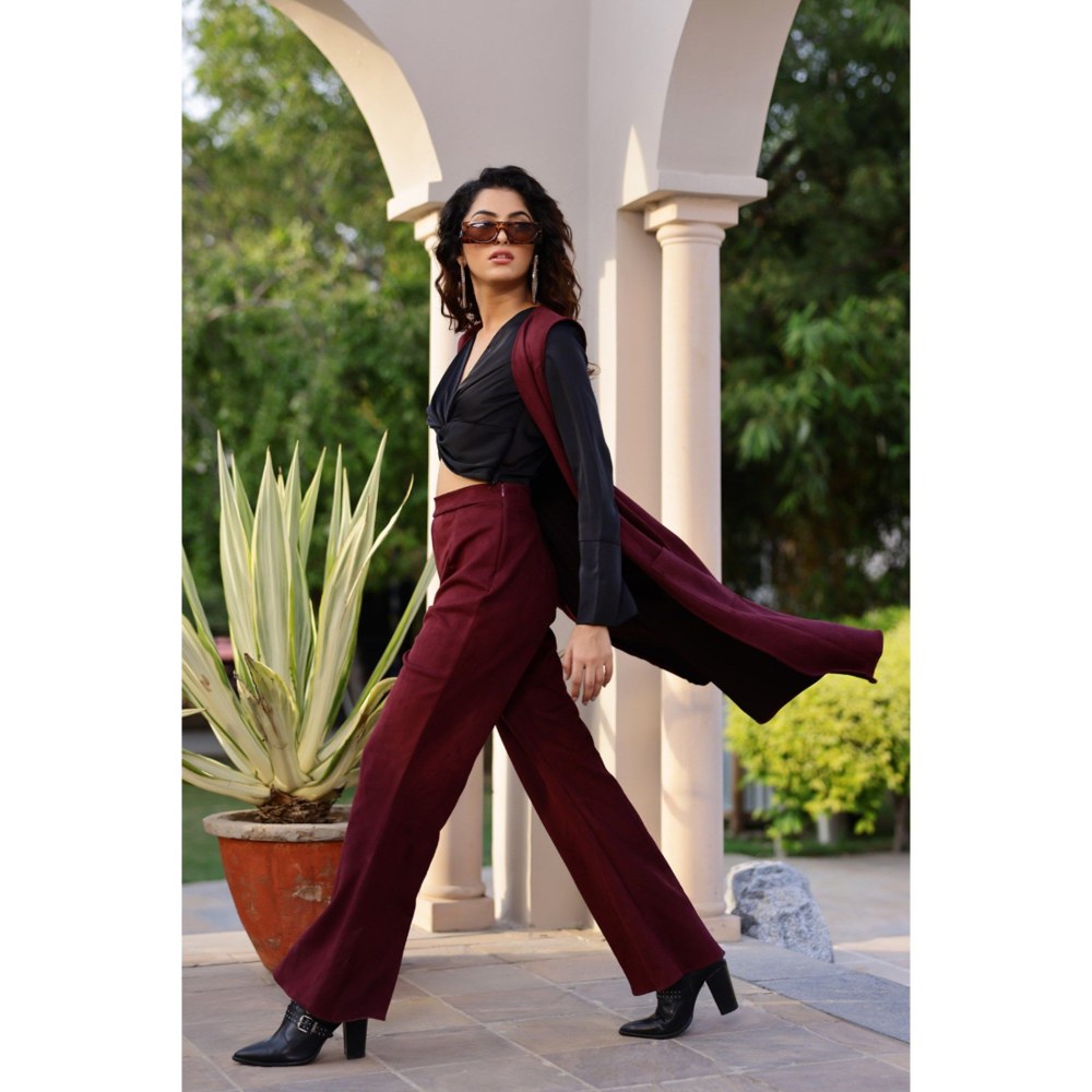 AlterEGO Kiana Cosmic Wine Jacket with Pant (Set of 2)