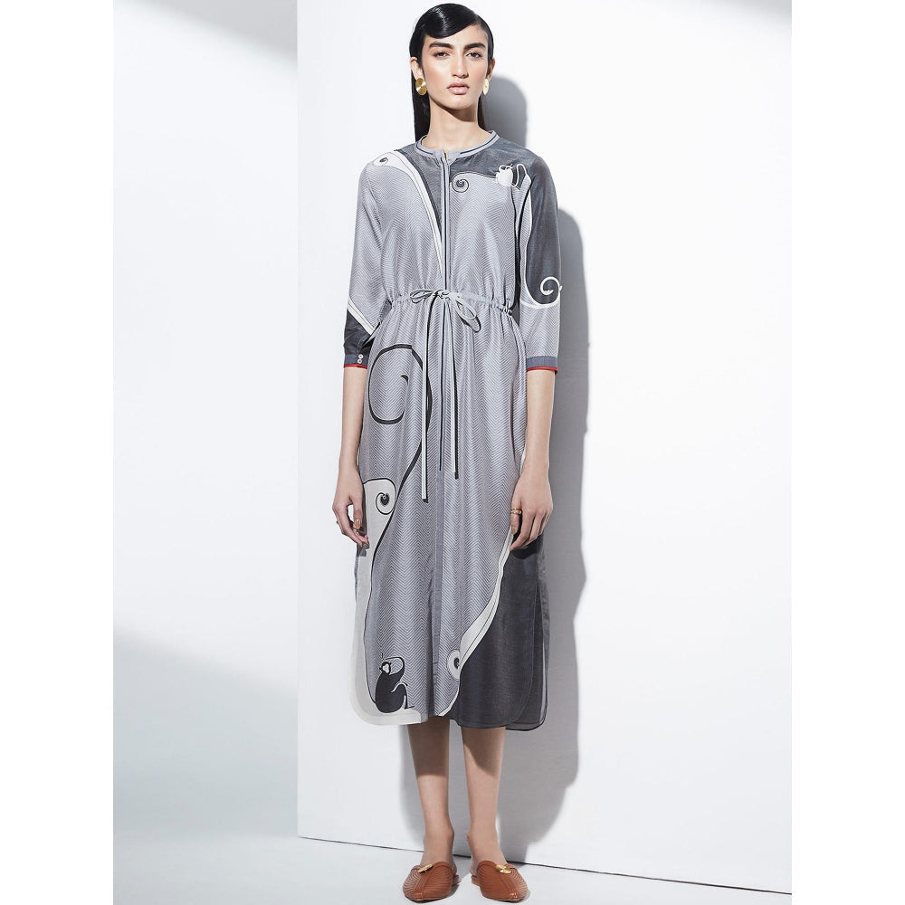 AMPM Grey Printed Dress