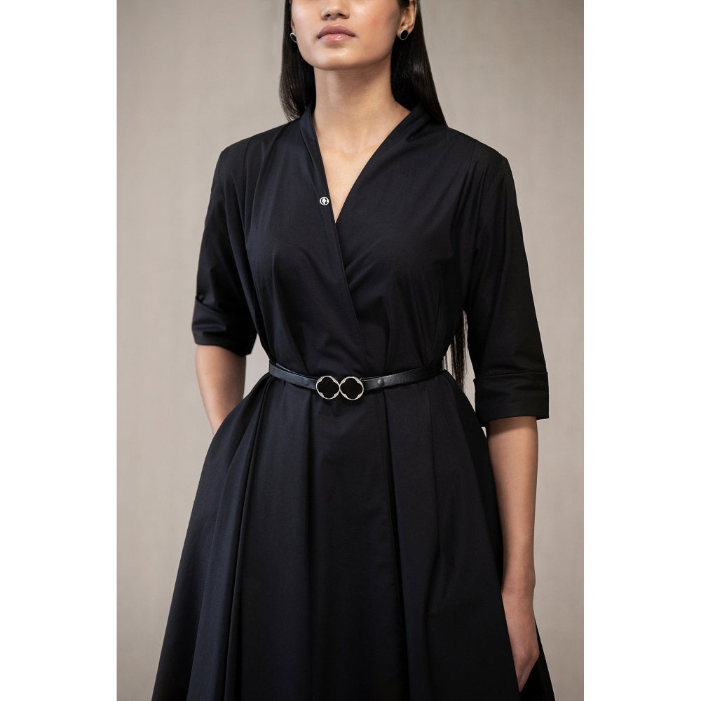 AMPM Yara Dress with Belt Black (Set of 2)