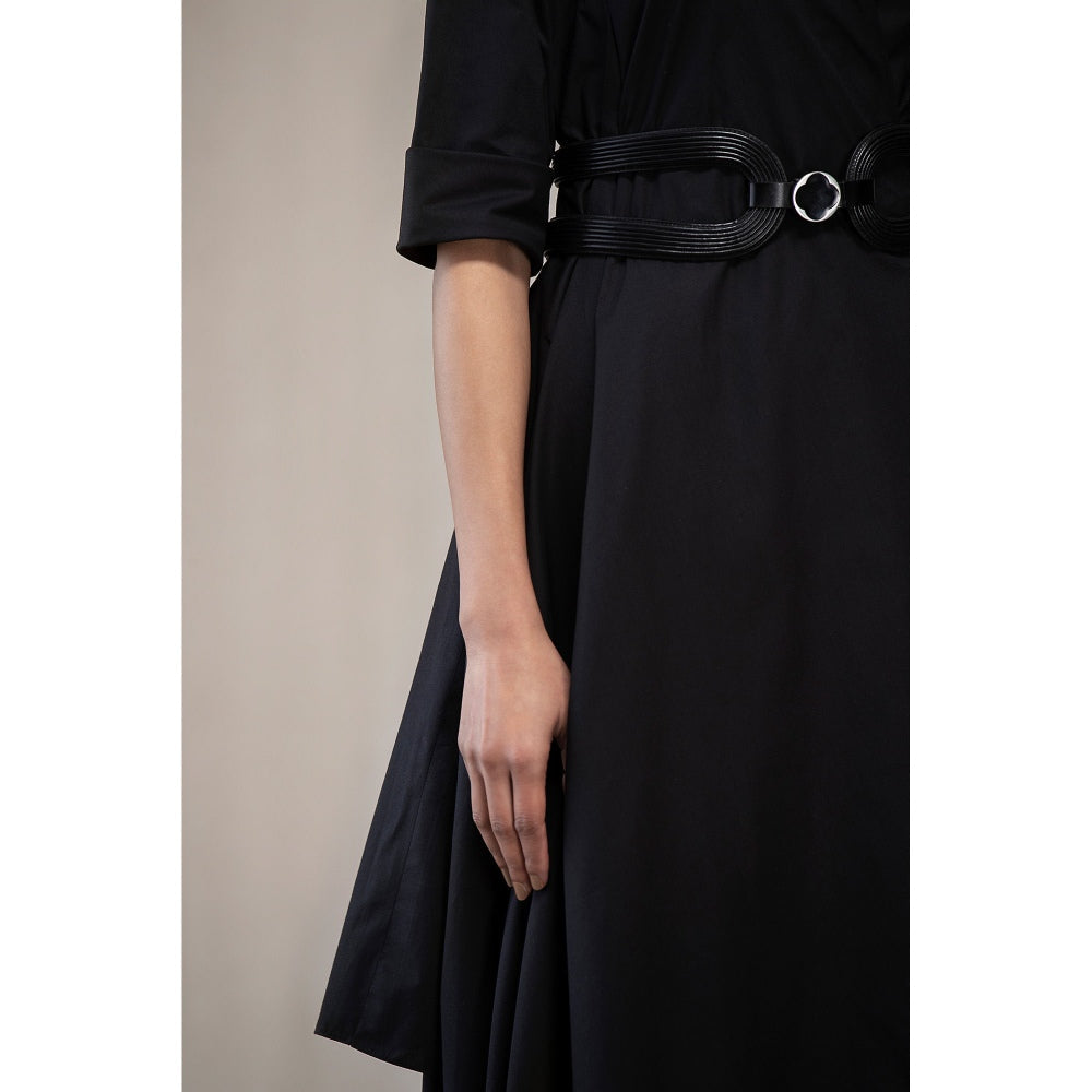 AMPM Yara Dress with Belt Black (Set of 2)
