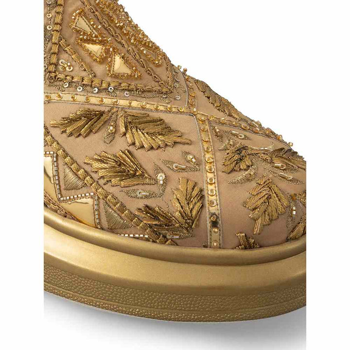 Anaar Honeybee Gold Womens Sneakers