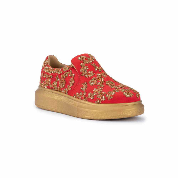 Anaar The Heirloom Classic Red Womens Sneakers