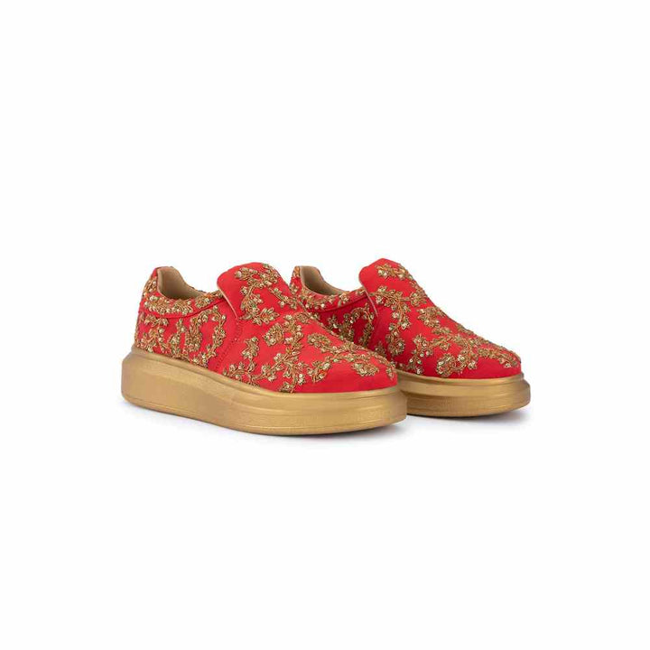 Anaar The Heirloom Classic Red Womens Sneakers