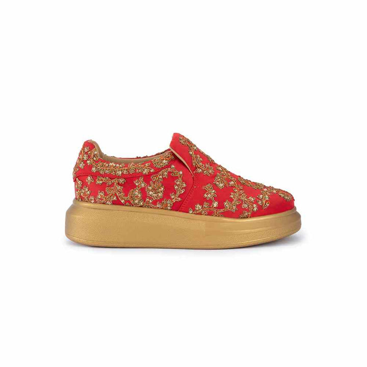 Anaar The Heirloom Classic Red Womens Sneakers