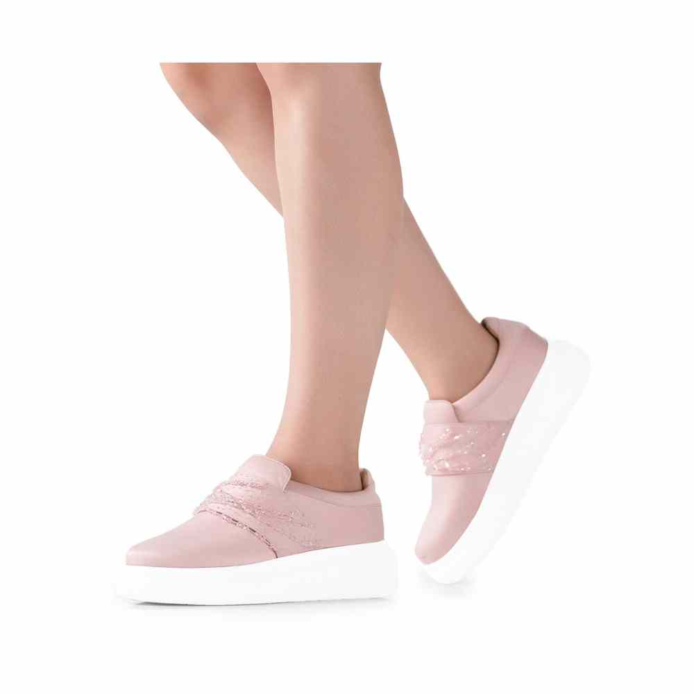 Anaar Sweet Talk Pink Womens Sneakers