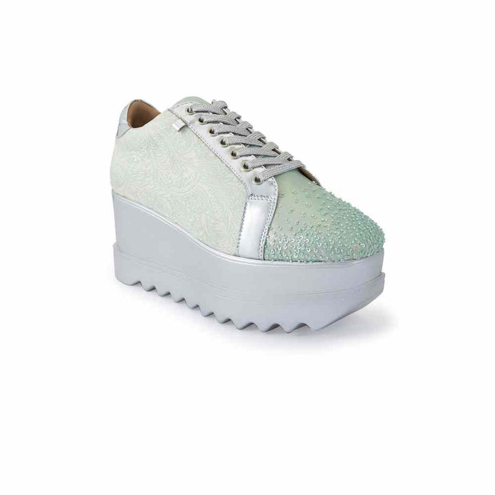 Anaar Macaron Magic Green Womens Sneakers