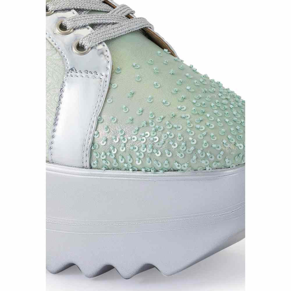 Anaar Macaron Magic Green Womens Sneakers