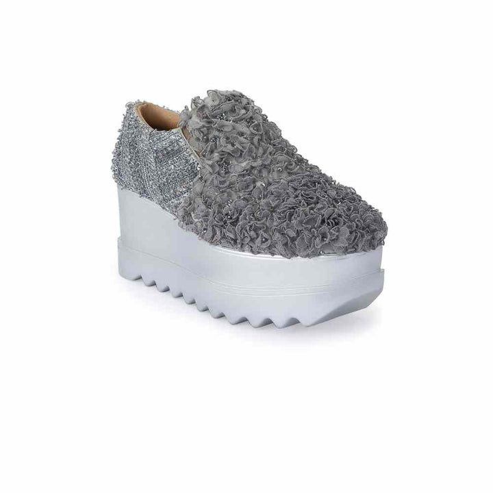 Anaar Frills & Friends Grey Womens Sneakers