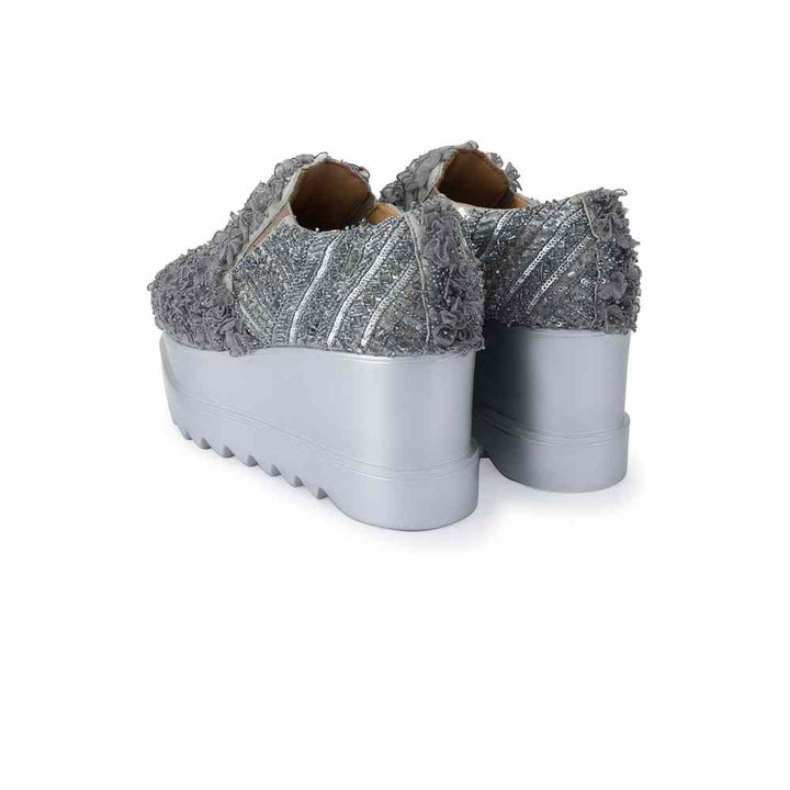 Anaar Frills & Friends Grey Womens Sneakers