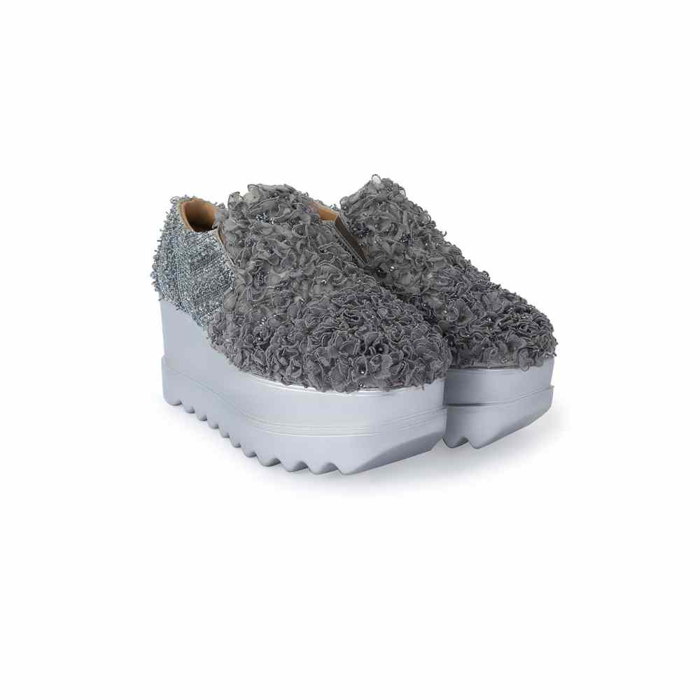 Anaar Frills & Friends Grey Womens Sneakers