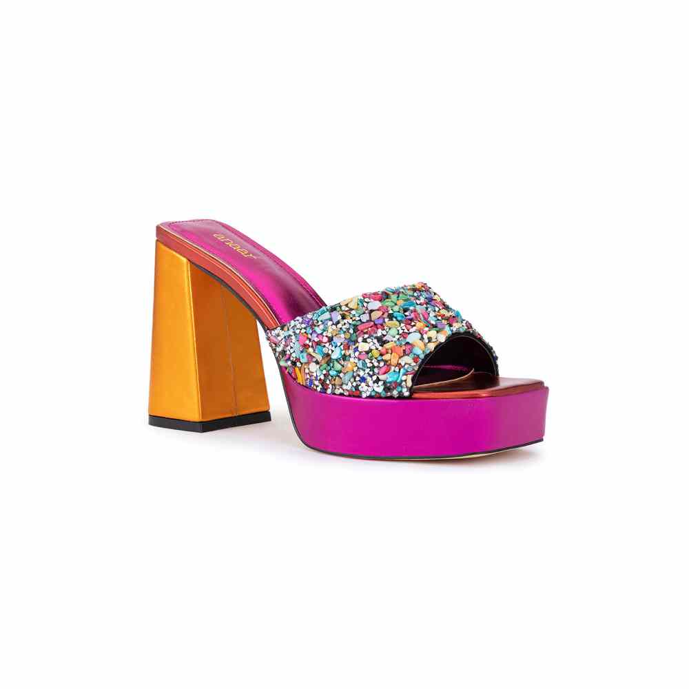 Buy Multi Color Hope Twisted Block Heels by House of Prisca Online at Aza  Fashions.