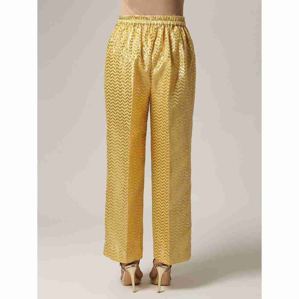 Anantaa Yellow Chanderi Palazzo