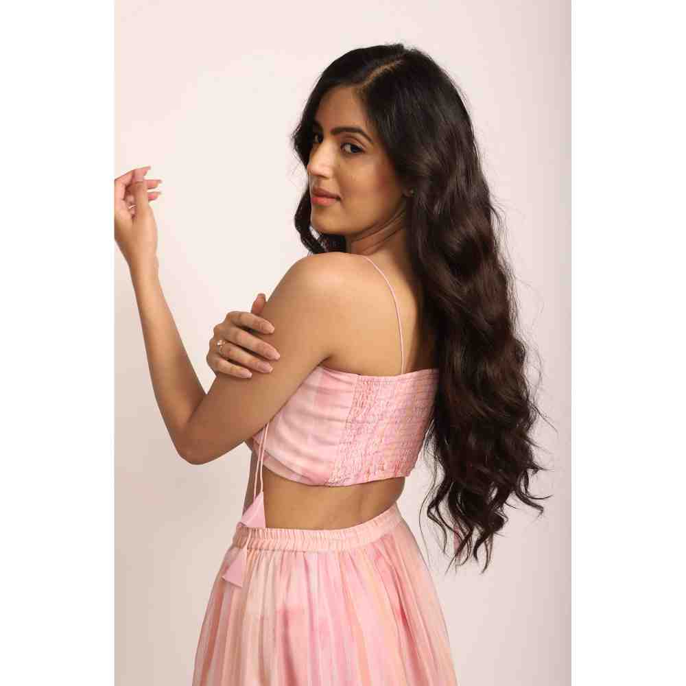 AROOP SHOP INDIA Pink Roseate Co-Ord (Set of 2)