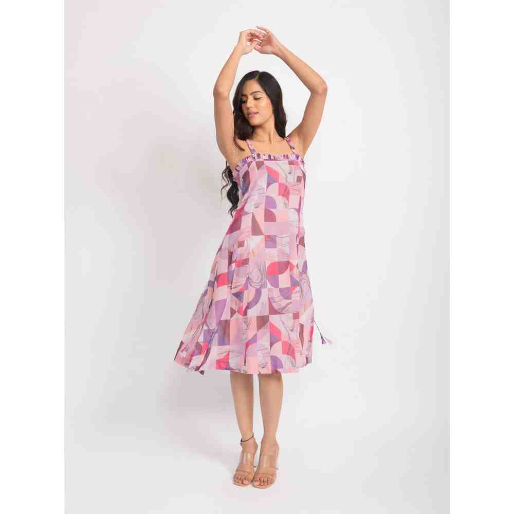 AROOP SHOP INDIA Gaia Ruffle Strappy Dress