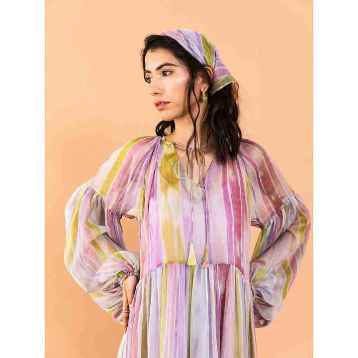 AROOP SHOP INDIA Shelley Multi-Color Maxi Dress (Set of 2)