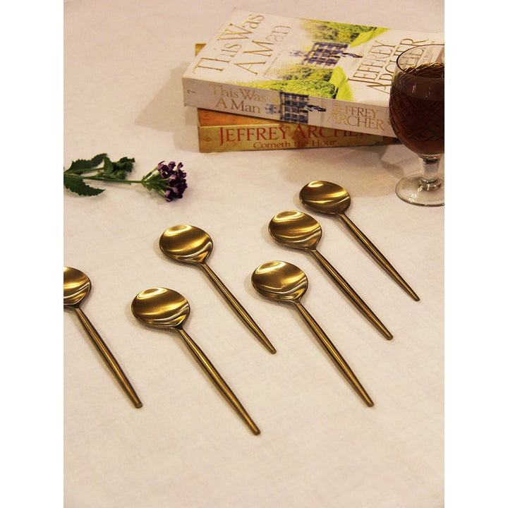 Assemblage Gold Cutipol Cutlery Set of 6 Spoons