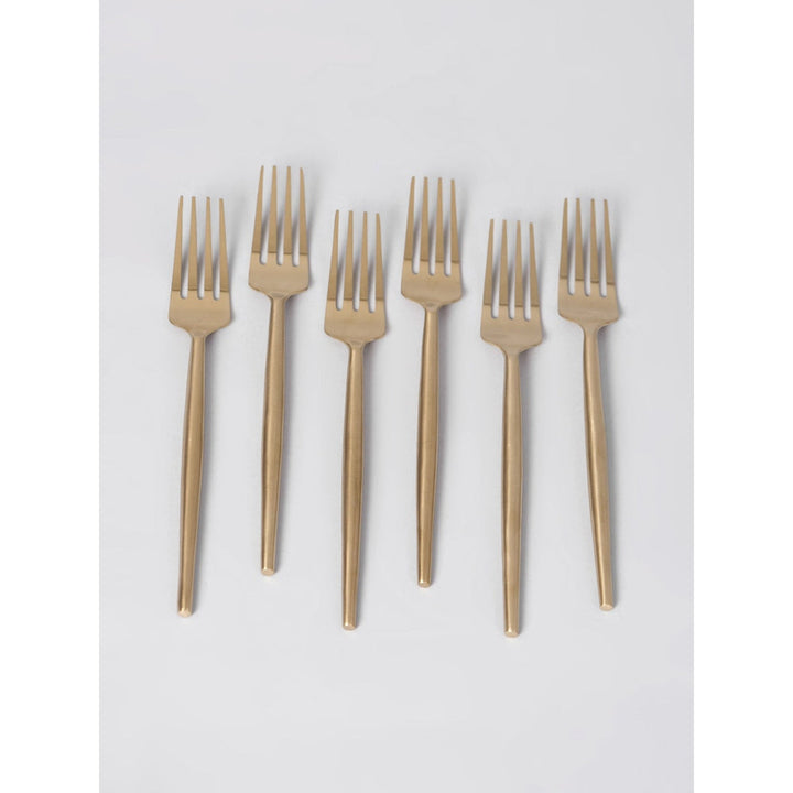 Assemblage Gold Cutipol Cutlery Set of 6 Forks