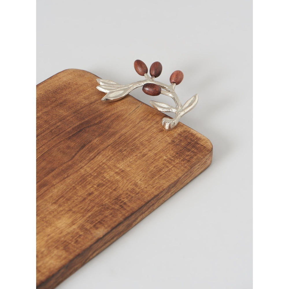 Assemblage Rectangle Wood Acorn Platter