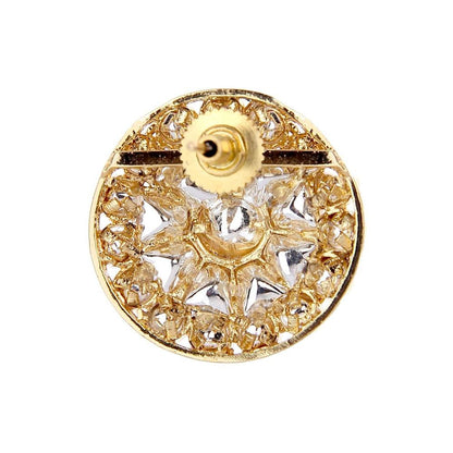 Auraa Trends Statement Kundan Gold Plated Stud Earring