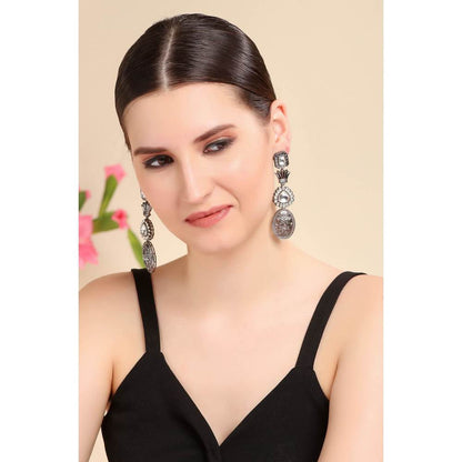 Auraa Trends Victorian Oxidized Finish Dangler Earring