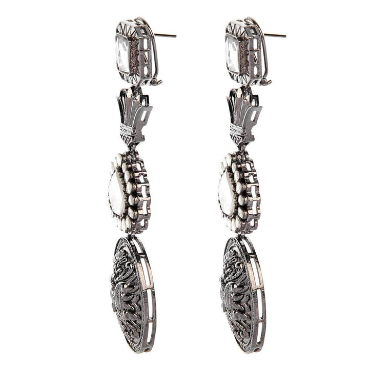 Auraa Trends Victorian Oxidized Finish Dangler Earring