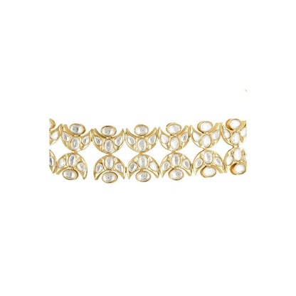 Auraa Trends Gold Plated Kundan Choker Necklace Set