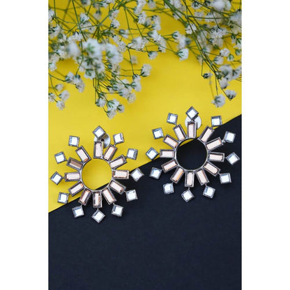 Auraa Trends Rhinestone Classy Champaign Gold Plated Earring