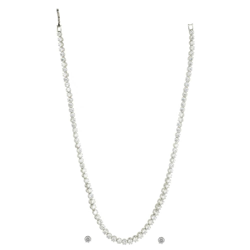 Auraa Trends Classy Zircon Single Line with Stud Earrings