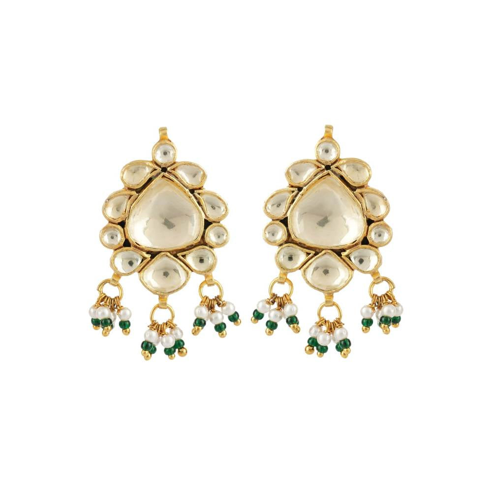 Auraa Trends Kundan Bridal Choker Necklace Set with Mangtika